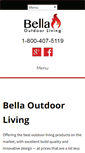 Mobile Screenshot of bellaoutdoorliving.com