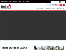 Tablet Screenshot of bellaoutdoorliving.com